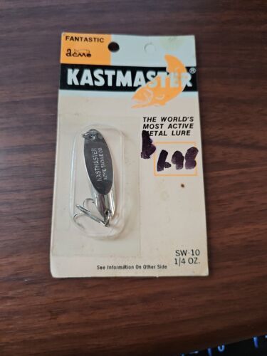 Acme Kastmaster 1/4 oz Spoon Fishing Lure silver 3.5 grams - $4.95
