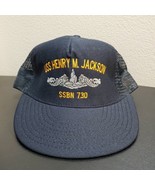 VTG USS Henry M. Jackson SSBN 730 US Navy Submarine Embroidered Mens Hat... - $41.91 CAD