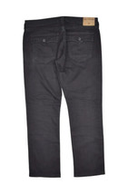 True Religion Ricky Jeans Mens 38 Black Wash Flap Relaxed Straight Fits 42x33 - £49.36 GBP