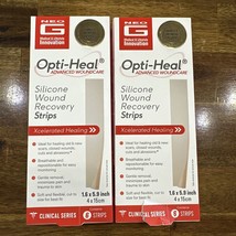 2 Pack Neo G Opti-Heal Wound Recovery Strips Silicone Scar Cut Abrasion Healing - £18.36 GBP