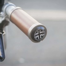 Aceoffix Aluminium Handlebar Plugs For Brompton In Black (Pair) Union Jack - $28.49