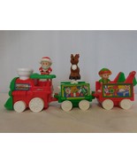 Fisher-Price Little People Musical Christmas Train Santa, Elf &amp; Reindeer  - £17.14 GBP