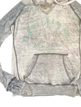 Vintage Havana Fire Island Hoodie S Acid Wash Thumbhole Sweatshirt image 5