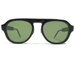 Thom Browne Sunglasses TBS416-52-01AF BLK Black Round Frames with Green ... - $420.53