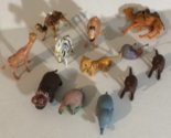 Toy lot of 12 Animals Small Vintage T8 - £10.11 GBP