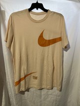 Nike Sportswear Oversized Swoosh Logo T-shirt Limited Pearl White Size L... - $23.75