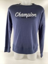 Champion Classic Sky Blue Champion 1919 Logo Sweatshirt Pullover Womens ... - £38.07 GBP