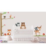 Woodland Nursery Wall Décor, Fox Nursery Décor- Birch Trees decal - Fox ... - $96.00