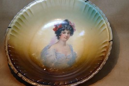 Victoria AUSTRIA HAND PAINTED, SIGNED PORTRET PLATE 9 1/2&quot; Antique - $55.40