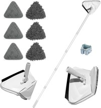Wall Cleaner Mop with 82&quot; Long Handle, 180° Foldable Base &amp; 6 Replacemen... - £10.41 GBP