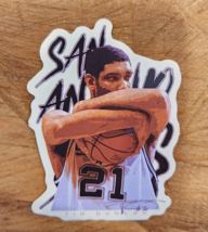 NEW TIM DUNCAN Sticker San Antonio Spurs Basketball Laptop Chromebook Folder NBA - £1.87 GBP