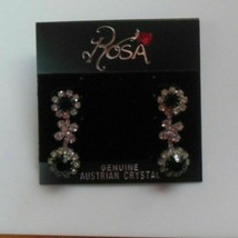 Rosa Genuine Austrian Crystal Dangle Earrings - $19.31