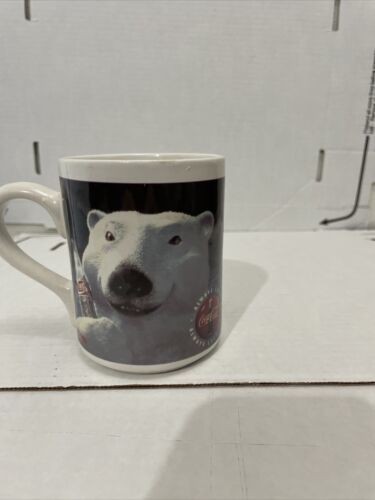 1996 Polar Bear Coffee Tea Mug Cup Polar Bear Always Cool Always Coca Cola - $5.89