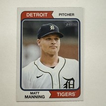 Matt Manning #292 Detroit Tigers 2023 Topps Heritage Trading Card Single MLB - £1.34 GBP