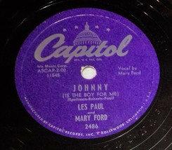 Les Paul &amp; Mary Ford 78 Johnny / Vaya Con Dios SH1F - £5.42 GBP