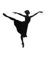 Bookishbunny Ballet Dancer 16&quot; or 24&quot; Wrought Iron Wall Art Home Decor D... - £27.11 GBP+