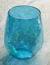 Greenbrier 19oz  Aqua Blue Plastic Pebble 5” Tall Tumbler  Reusable - £9.25 GBP