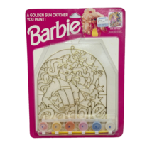 VINTAGE 1992 MATTEL BARBIE SUN CATCHER KIT YOU CAN PAINT NEW SEALED CRAF... - $348.53 MXN