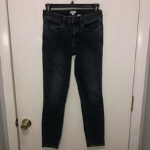 J. CREW Factory Stretch Skinny Blue Jeans Sz 26 Inseam 27” - $15.83