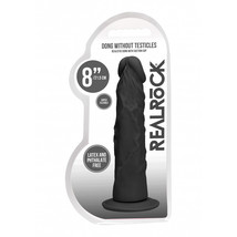 Realrock Dong Without Testicles 8&quot; Black - $30.95