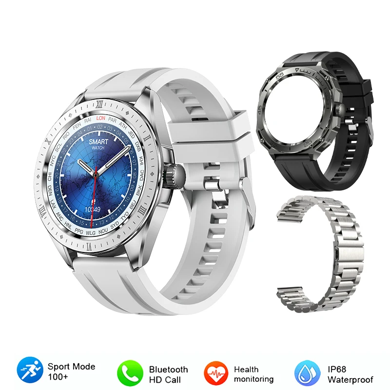 2023 New 2-in-1 Smart Watch Men&#39;s Android Edition  Ios IP68 Waterproof  100+ Fit - £119.82 GBP