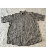 Wrangler Button Up SS Shirt Men’s Size Large Gray/Black Western Snap - $10.39