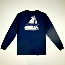 Southern Tide Men&#39;s Long Sleeve Pocket Tee Shirt Size S Navy Blue Cotton QI21 - £19.37 GBP