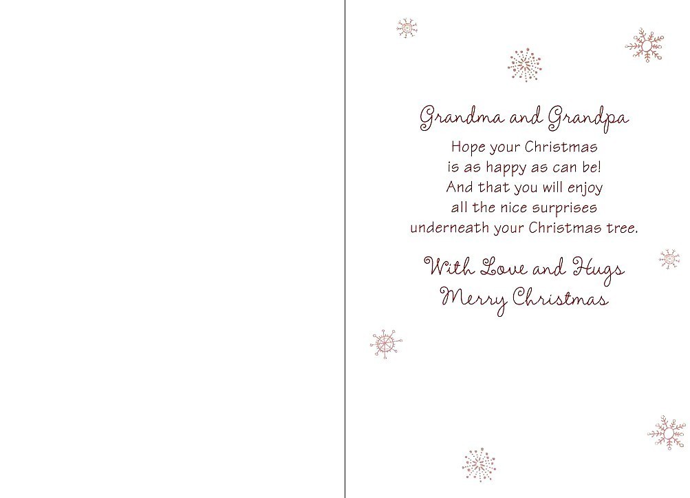 Merry Christmas Grandma & Grandpa - Christmas Greeting Card - 21127 Item image 2