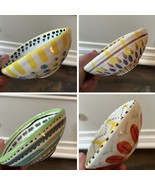 Lot of 4 Anthropologie Oval Egg Shaped Mini Bowls Trinket Dishes 4.5” D x 5.5” L - $44.95