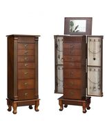 Wooden Jewelry Armoire Cabinet Storage Chest with Drawers and Swing Door... - $9,122.48 MXN Wooden Jewelry Armoire Cabinet Storage Chest with Drawers and Swing Door... - $9,122.48 MXN