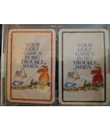 2 Decks VTG Playing Cards Golfing Golf “Your Golf Game’s In Big Trouble ... - $17.63 CAD