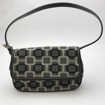 NINE WEST Women&#39;s Purse Handbag Black Grey Squares Blocks - £8.75 GBP