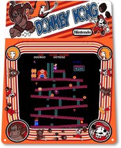 Donkey Kong Classic Arcade Marquee Game Room Man Cave Decor Large Metal ... - £15.67 GBP