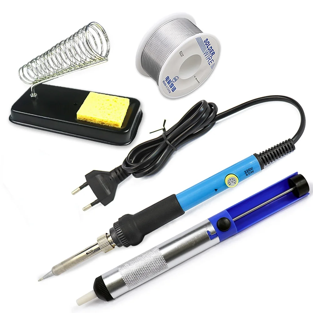 Soldering Rework Tools Mini 60W Soldering Iron Adjustable Temperature Electric Solder Iron ...