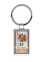 Sao Rafael Arcanjo : Gift Keychain Católica Católico Angel Anjo Religiosa - £6.28 GBP