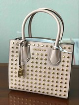 Michael Kors Mercer Studded Medium Messenger Satchel Tote Ballet NWT - £145.76 GBP