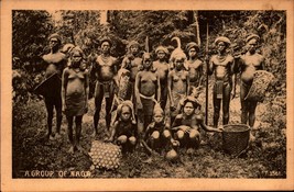 A Group Of Naga PEOPLE-VINTAGE Early Rppc Postcard BK48 - £3.87 GBP
