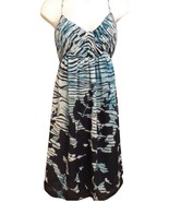 Vintage BCBG Paris Silk Maxi Dress Blue Structured Halter Dress Sleeveless Lined - $49.99