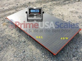 5 Year Warranty 10,000 lb 4x8 Pallet Floor Scale NTEP Legal 4 Trade SS Indicator - £1,113.70 GBP