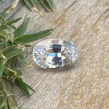 Natural White Sapphire | 7.16x4.97 mm | 1.01 Carat | Oval Cut | Unheated Sapphir - £467.62 GBP