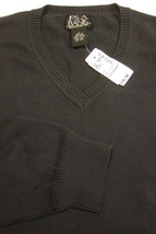 NWT $60 Jos. A. Bank Black 100% Cotton Man&#39;s V-Neck Sweater SIze L NEW - £35.70 GBP