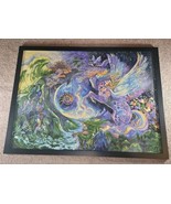 Diamond Dotz Completed/Framed Painting 30&#39;&#39; x 40&#39;&#39; Space Dolphin Unicorn... - $99.99