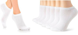 Jefferies Socks Womens No Show Low Cut Sport Seamless White Cushion Sock... - $15.83+