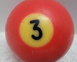 VTG Replacement Billiard Pool Ball 2 1/4&quot; Diameter Number 3 RED SOLID - £5.11 GBP