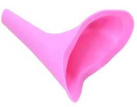 PEZ portable Pink Latex Travel Urinal funnel for car camp bed pee easy u... - $18.03