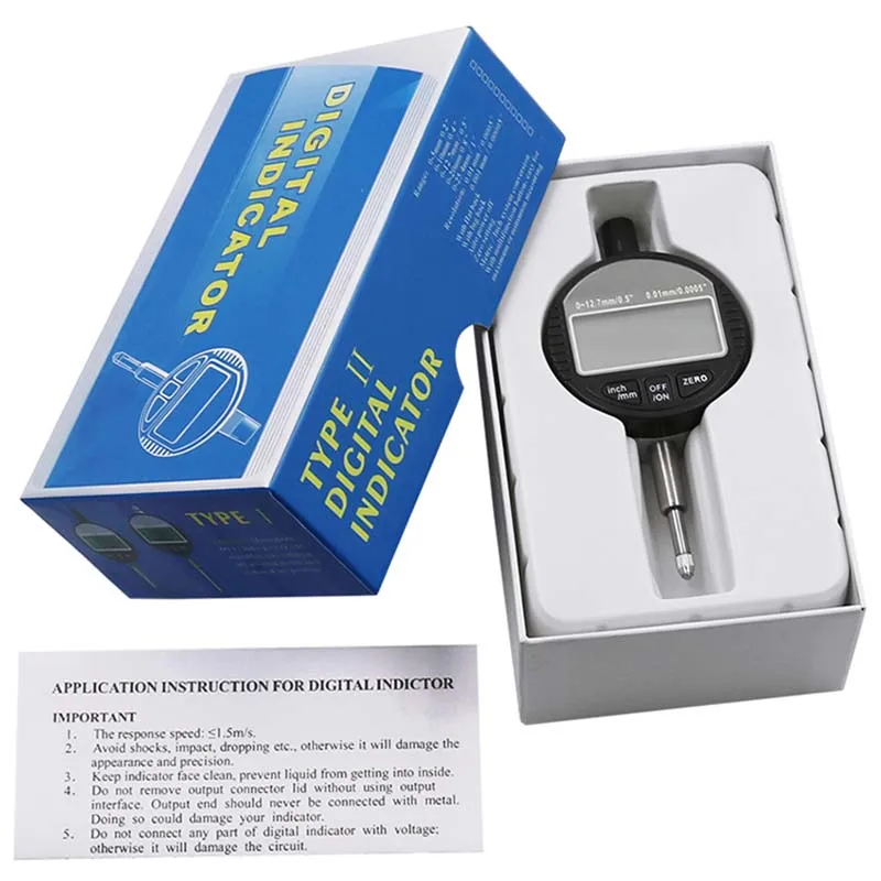 0-12.7mm/1&quot; Range Gauge Digital Dial Indicator Precision Tool 0.01mm/0.0... - $4,158.84 MXN