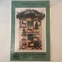 Prairie Grove Peddler 324 Reindeer Games 2001 Quilt Pattern Vintage Sewi... - £6.29 GBP