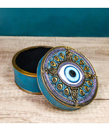 Auspicious Evil Eye With Peacock Train Sacred Compass Trinket Decorative... - $498.13 MXN
