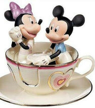 Lenox Disney Mickey's Teacup Twirl Figurine Minnie Mouse Mad Tea Party R... - $152.00