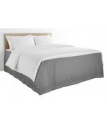 Better Homes and Gardens Tailored Gray Embroidered Bedskirt Kind Size - $15.81